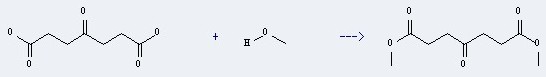 Heptanedioic acid,4-oxo- can be used to produce 4-oxo-heptanedioic acid dimethyl ester